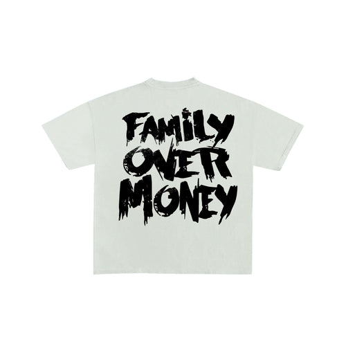 FAMILY OVER MONEY TEE Holy Godz