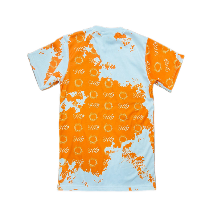 Holy Godz Crown Stain T-Shirt — orange colorway