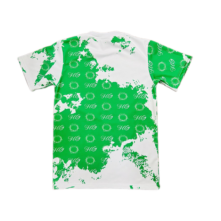 Holy Godz Crown Stain T-Shirt — green colorway