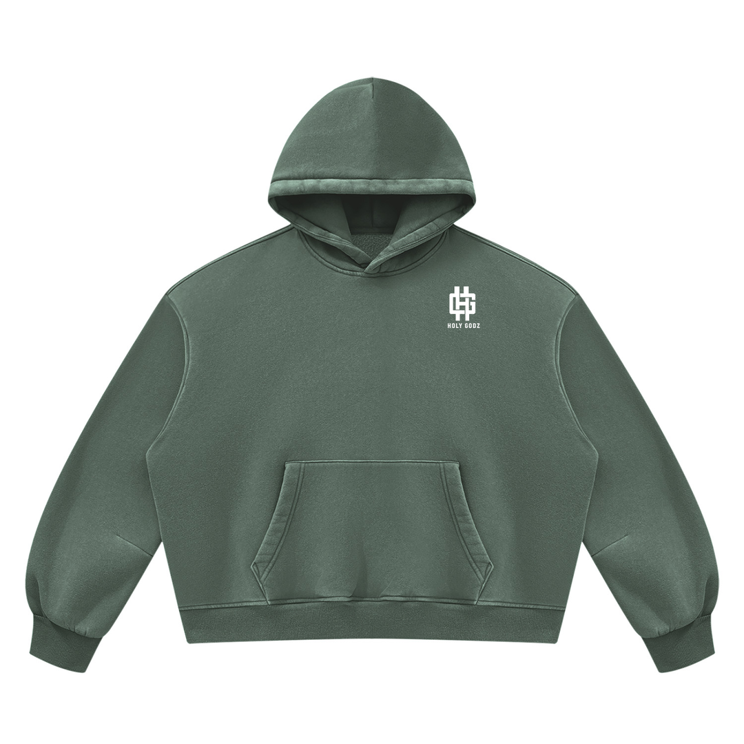 Unisex Vintage Wash Boxy Fleece Hoodie ODMPOD