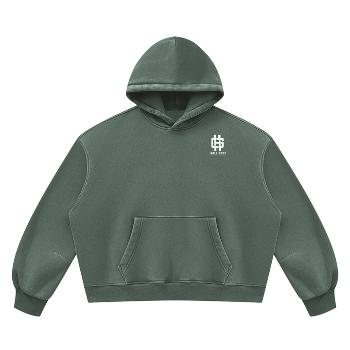Unisex Vintage Wash Boxy Fleece Hoodie ODMPOD
