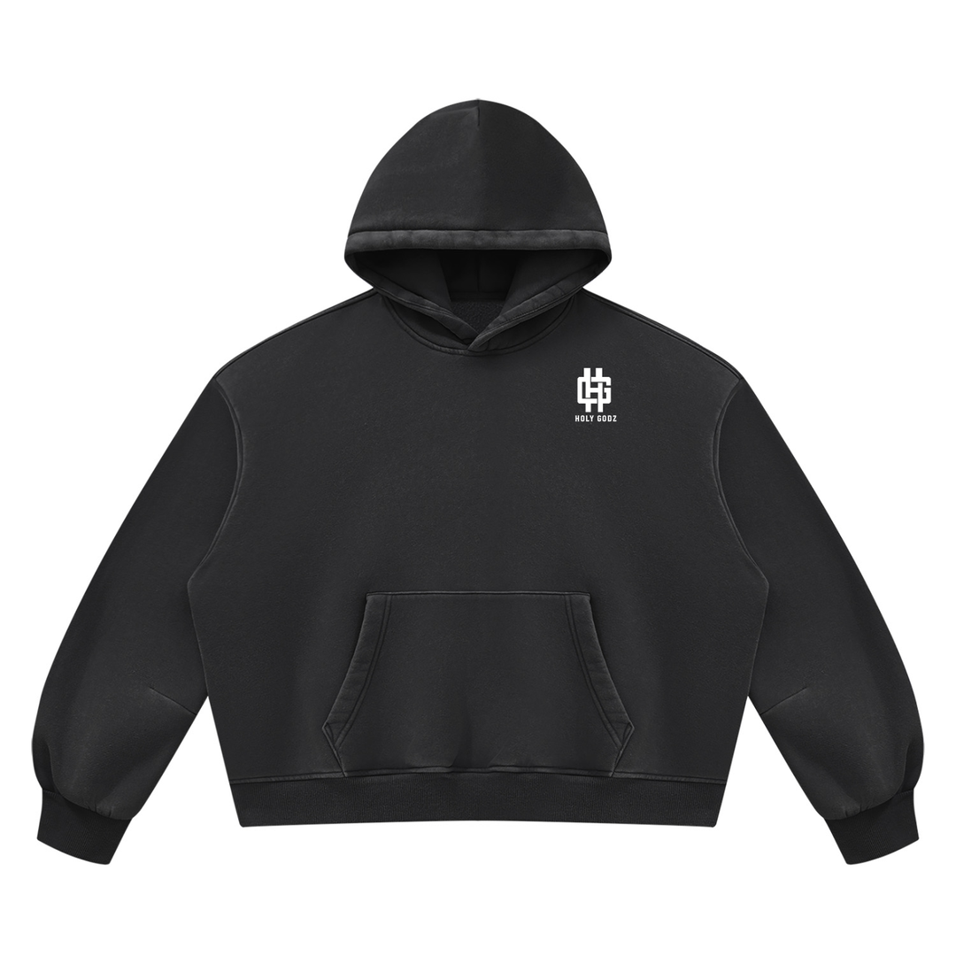 Unisex Vintage Wash Boxy Fleece Hoodie ODMPOD