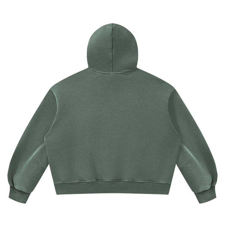 Unisex Vintage Wash Boxy Fleece Hoodie ODMPOD
