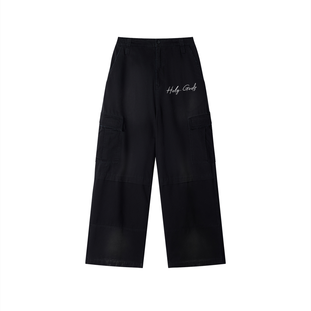 Unisex Sunfade Washed Fleece Cargo Pants ODMPOD