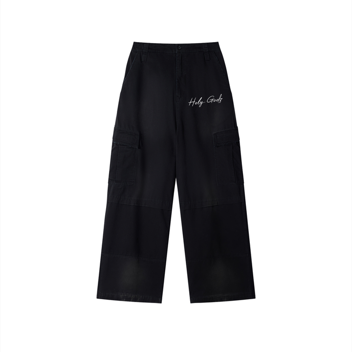 Unisex Sunfade Washed Fleece Cargo Pants ODMPOD