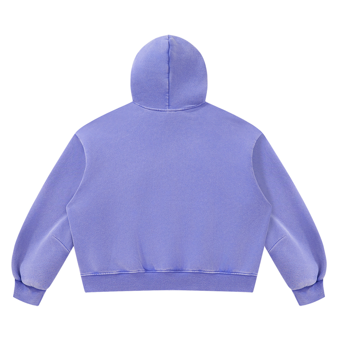 Unisex Vintage Wash Boxy Fleece Hoodie ODMPOD