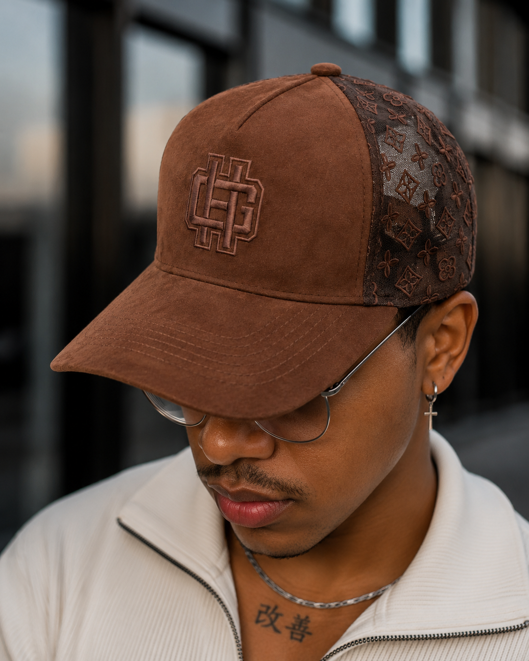 Protect Your Crown Suede Trucker Holy Godz