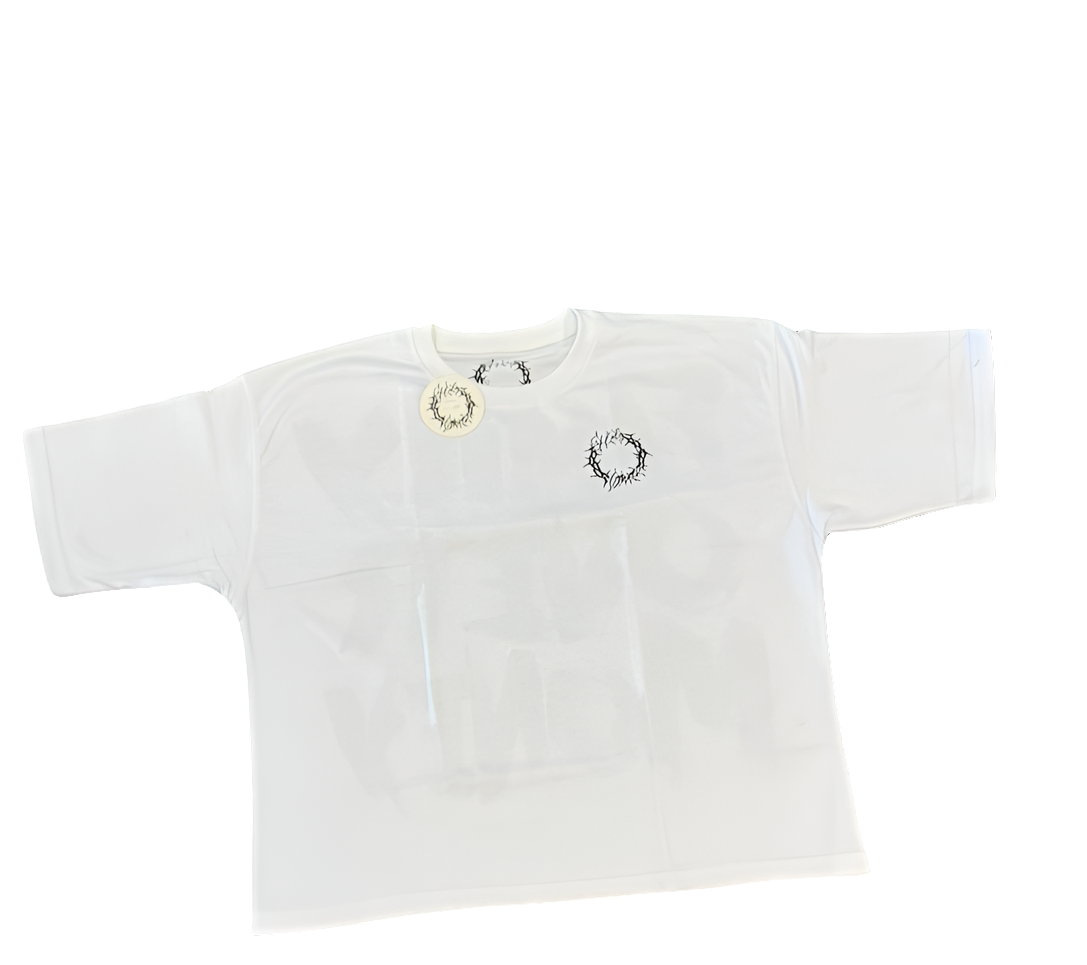 FAMILY OVER MONEY - DROP SHOULDER TEE (WHITE, BLACK)