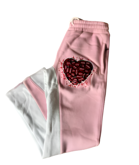 Heart Felt Flare Joggers Statement Pants Built from Real Pain And Power