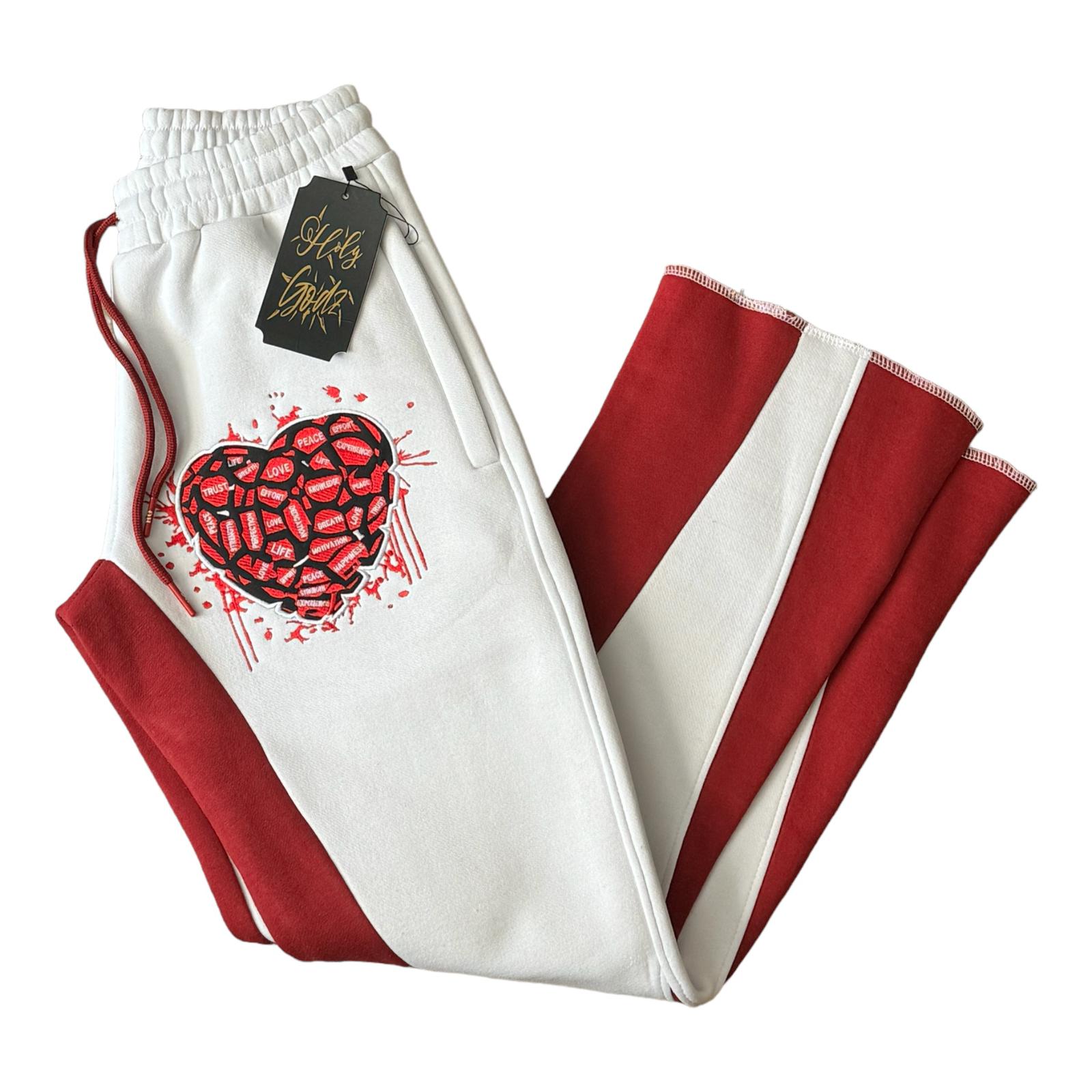 Heart Felt Flare Joggers Statement Pants Built from Real Pain And Power