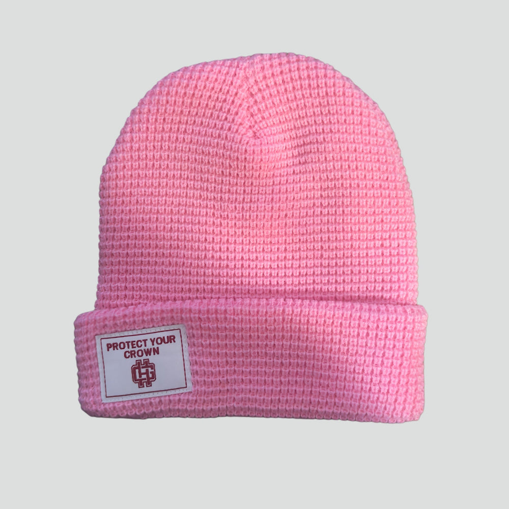 Protect Your Crown Beanie Pink