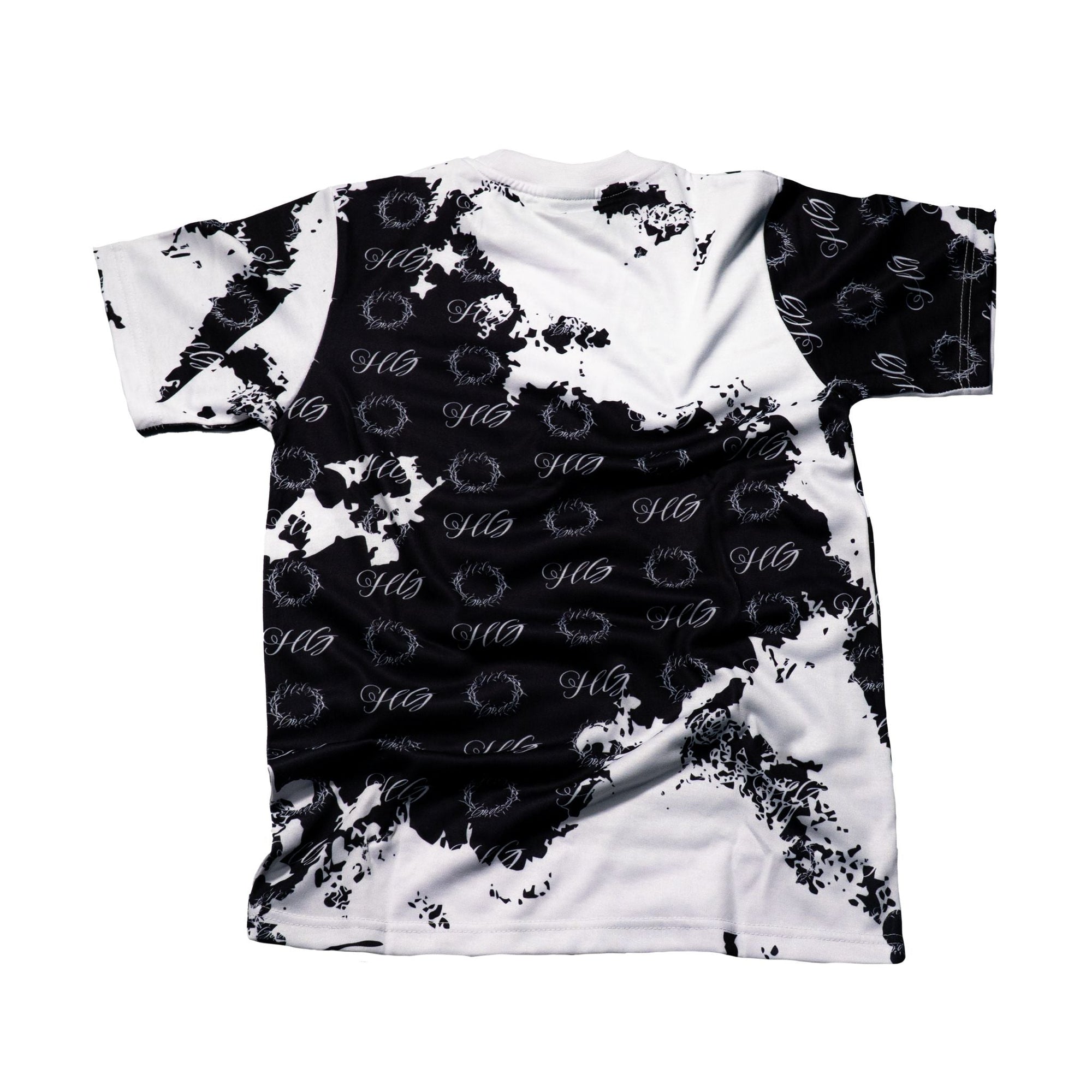 Crown Stain T Shirt—Black Holy Godz