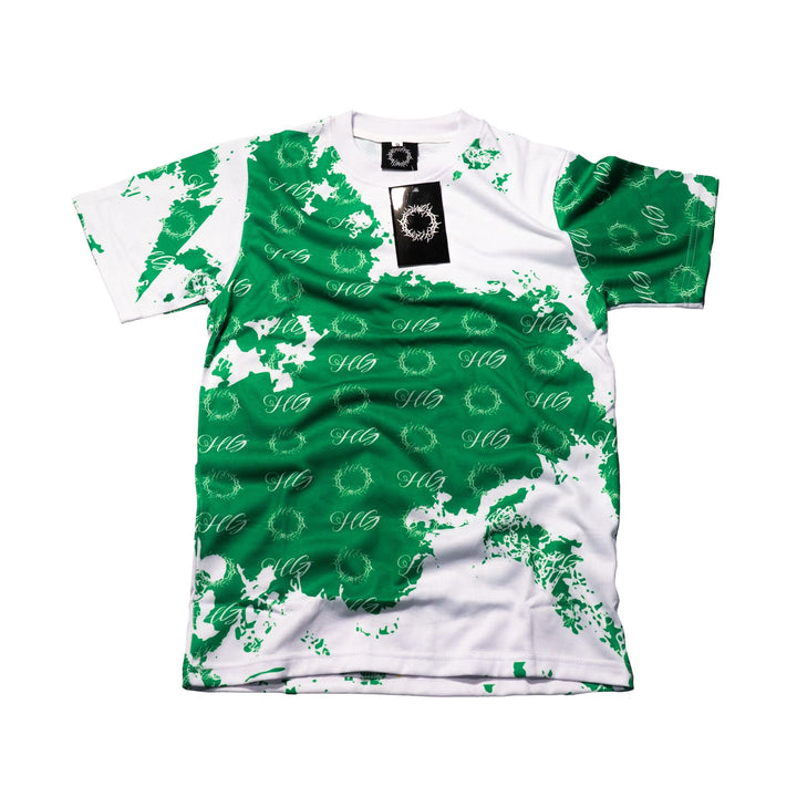Crown Stain T Shirt —Green Holy Godz