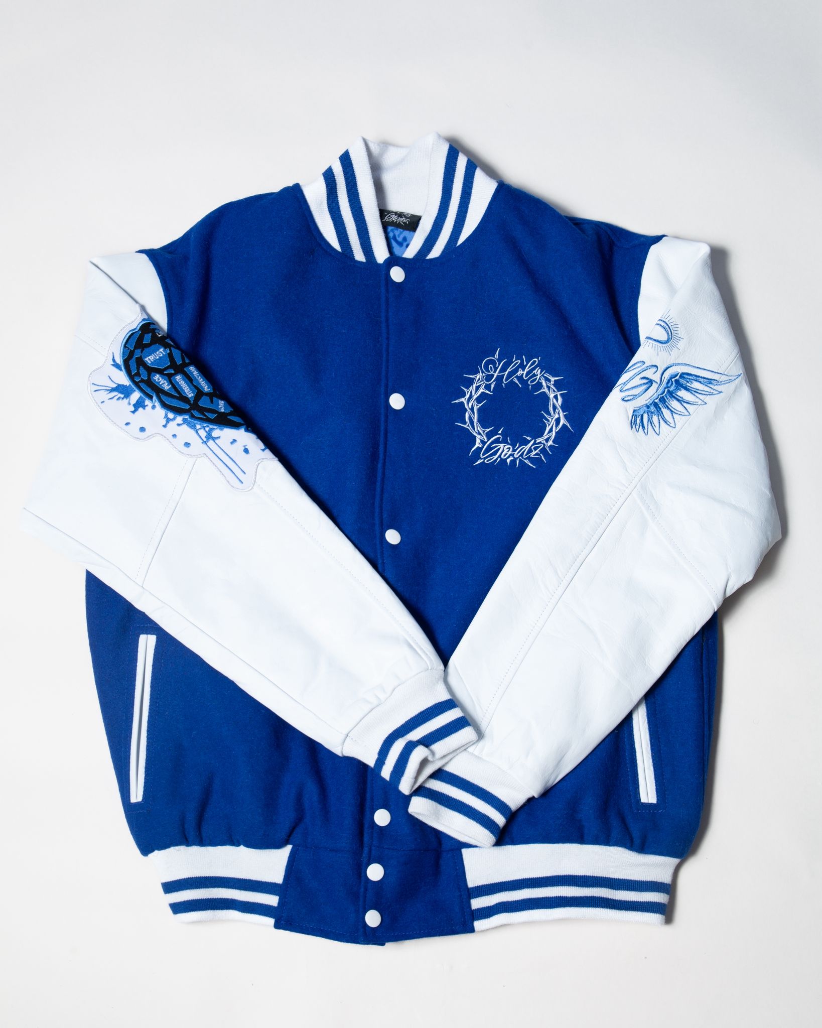 LOVE HEALS ALL VARSITY JACKET Holy Godz