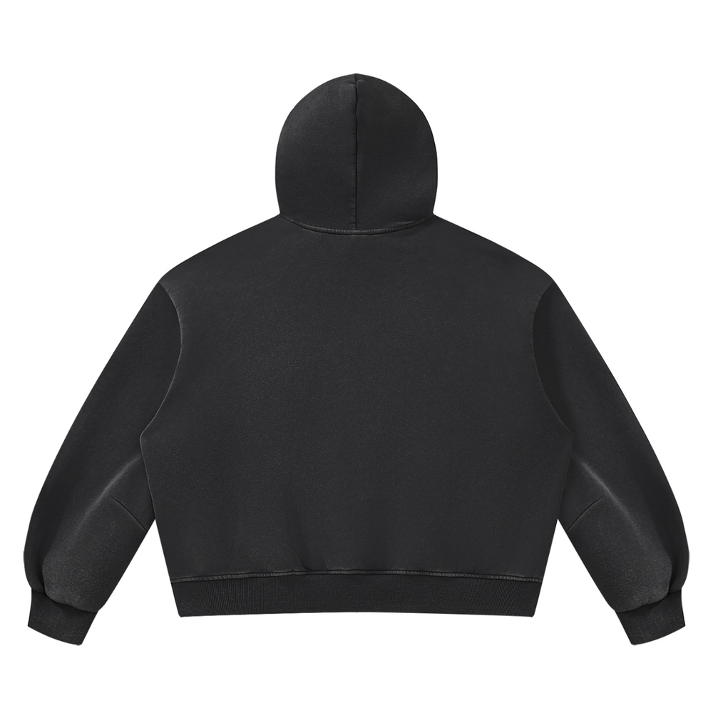 Unisex Vintage Wash Boxy Fleece Hoodie ODMPOD