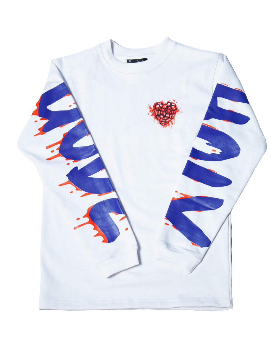 Oversize Long Sleeve Shirt (White) Holy Godz