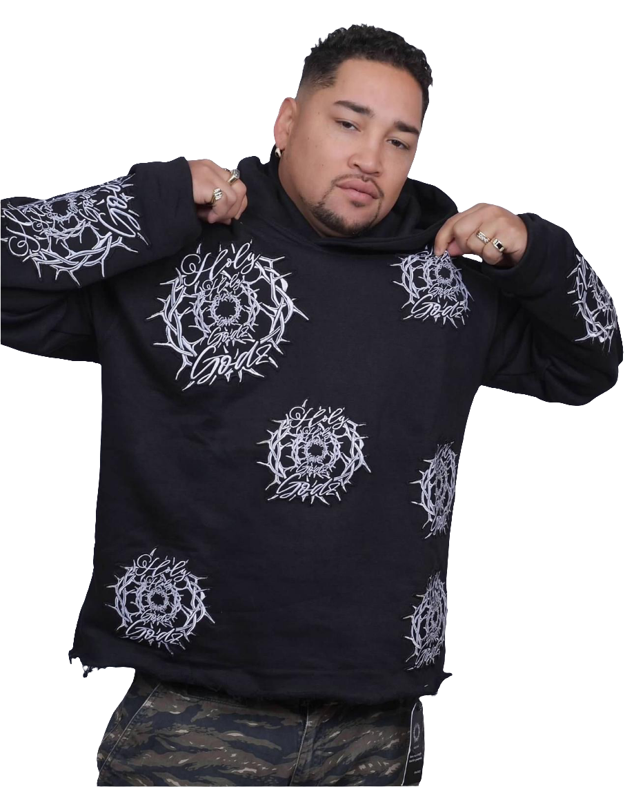 CROWN OF THORNS HOODIE (BLACK) Holy Godz