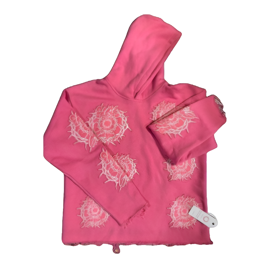 CROWN OF THORNS HOODIE (PINK) Holy Godz