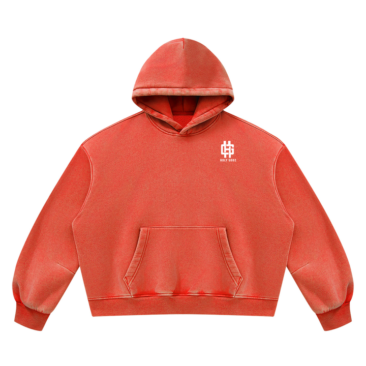 Unisex Vintage Wash Boxy Fleece Hoodie ODMPOD