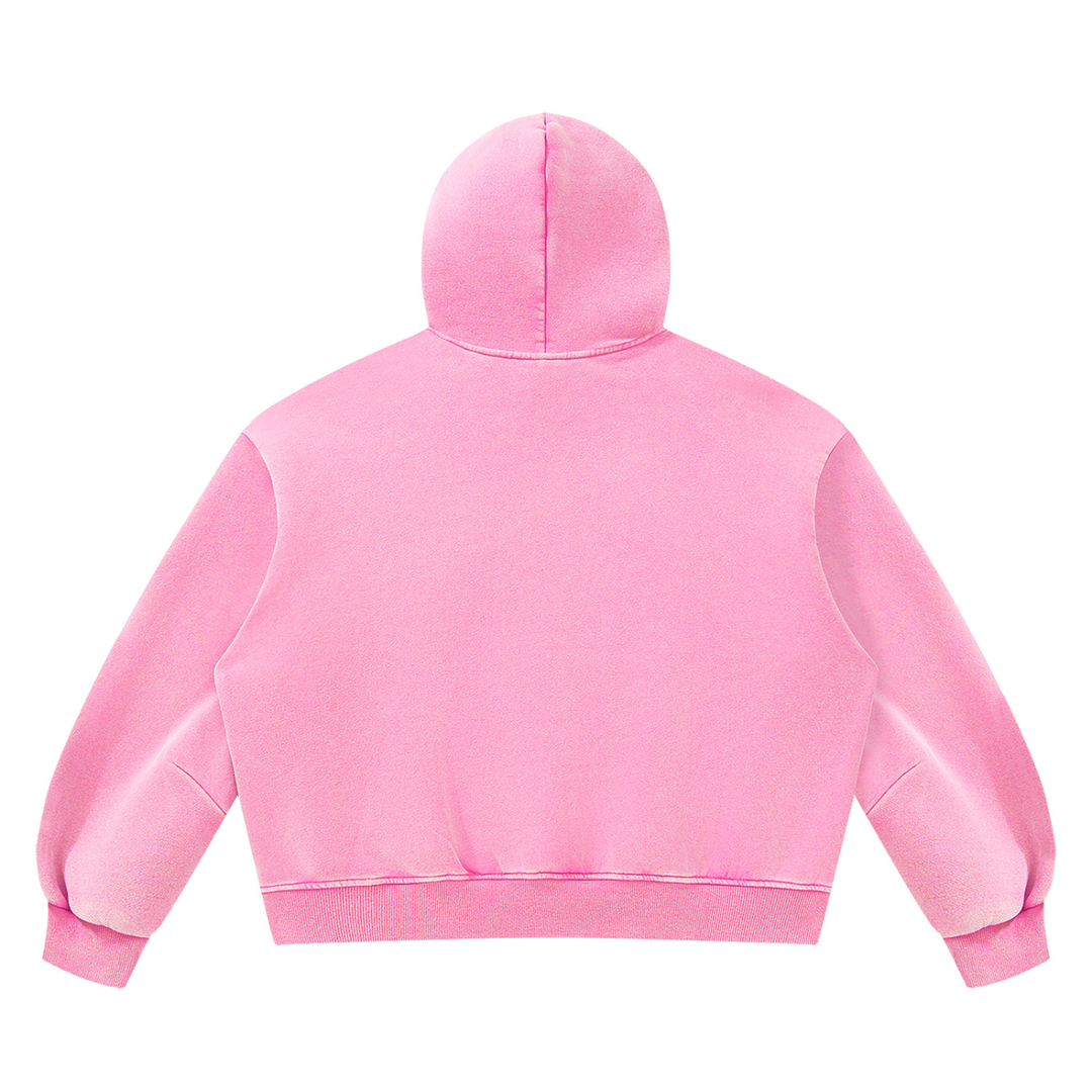 Unisex Vintage Wash Boxy Fleece Hoodie ODMPOD