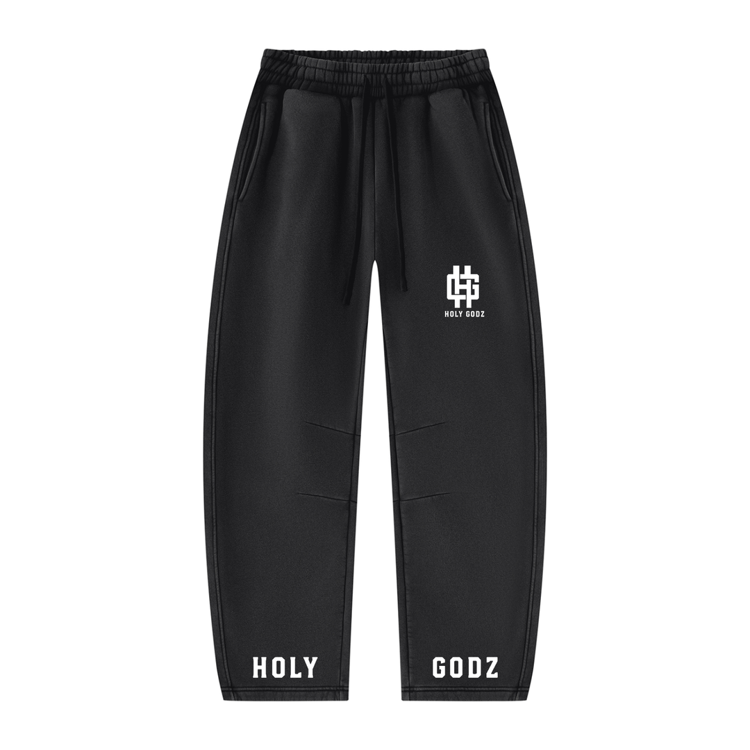 Unisex Vintage Wash Barrel Leg Fleece Sweatpants ODMPOD